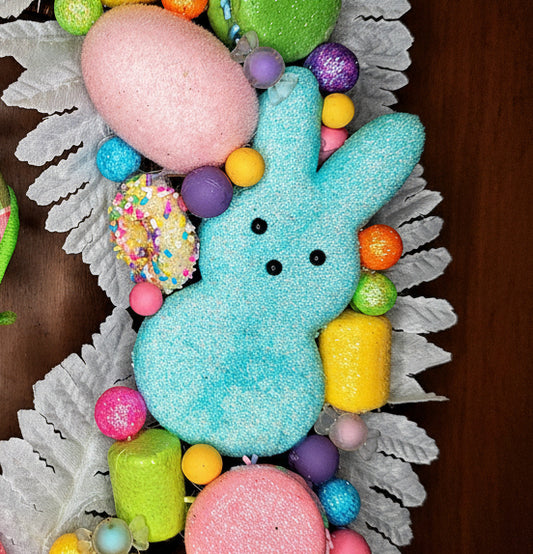 Peeps Pastel Easter Wreath