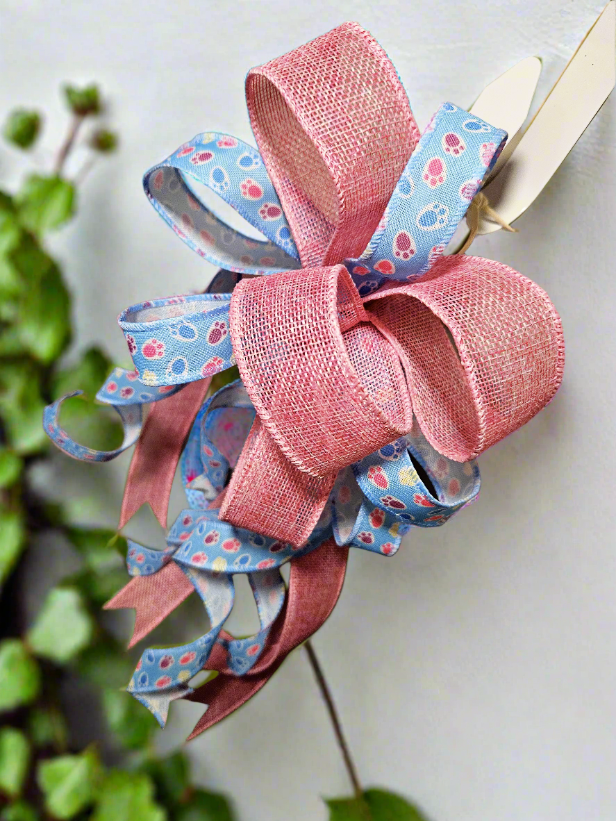 Spring Bunny Bean Bow