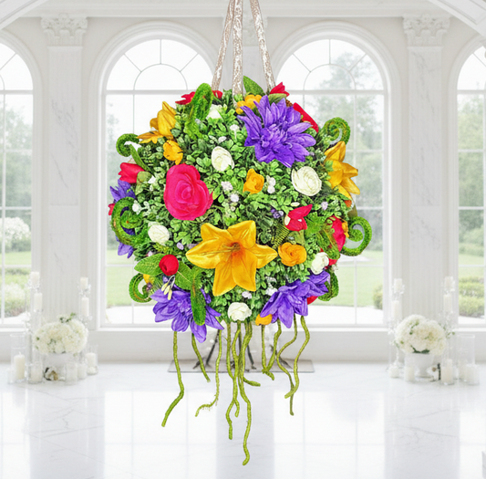Floral Fiddle Moss Kissing Ball