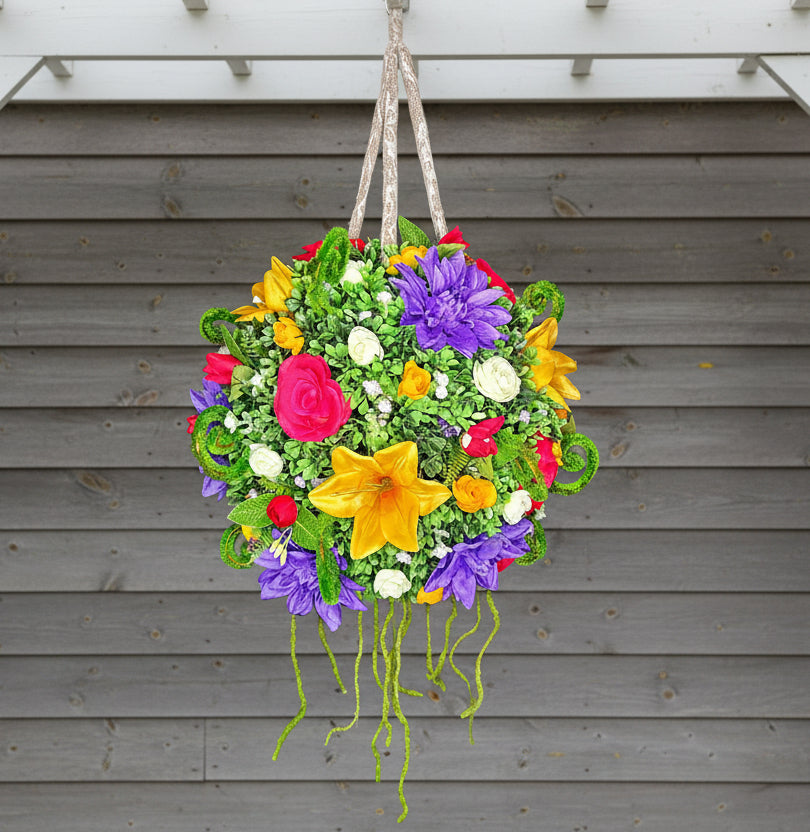 Floral Fiddle Moss Kissing Ball