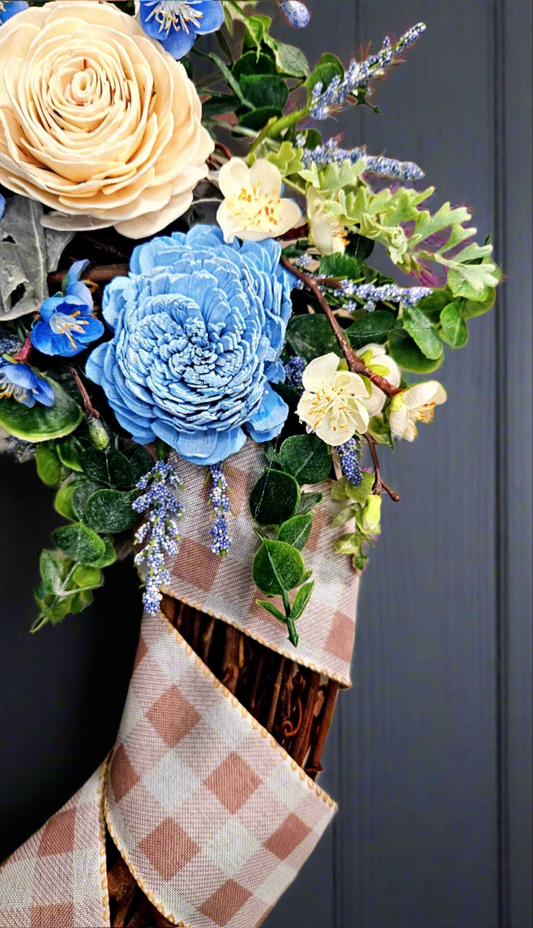 Paper Flower Plaid