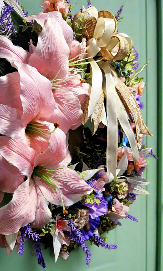 Burlap Lilly Blossom