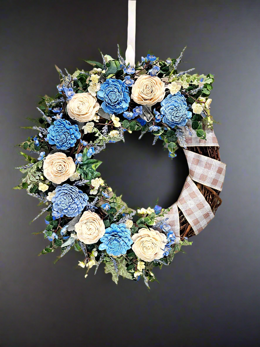 Paper Flower Plaid