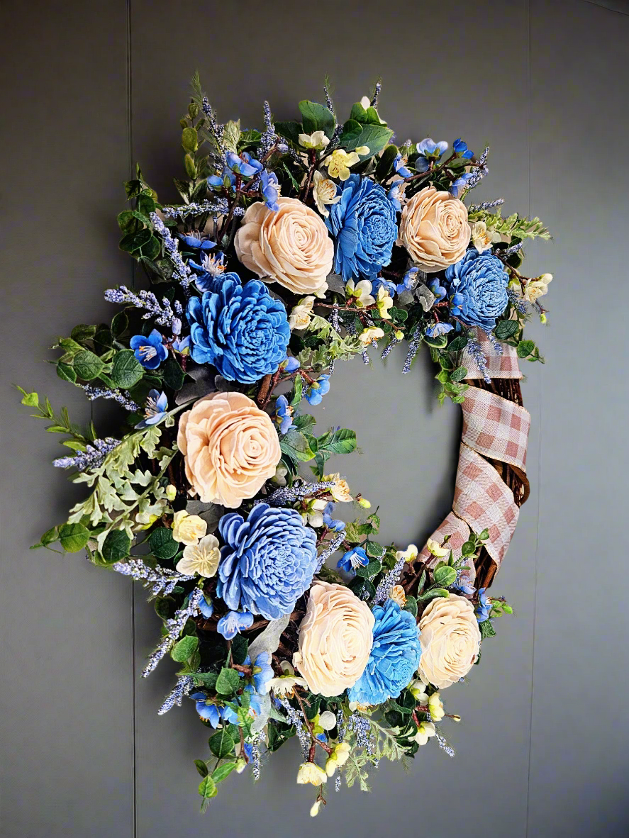Paper Flower Plaid