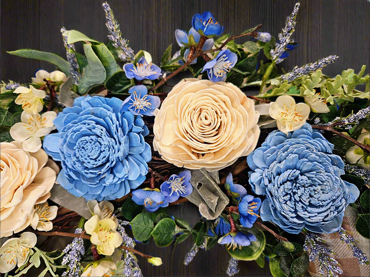Paper Flower Plaid